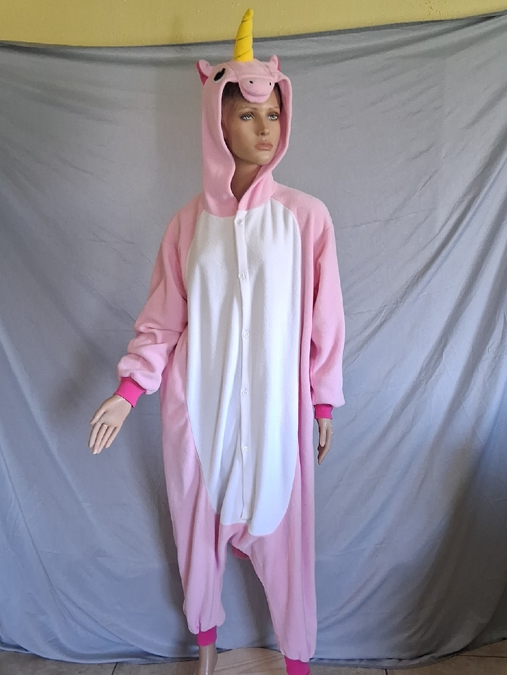 Pink Unicorn Hooded Onesie Pajama - Women's Cozy Kigurumi